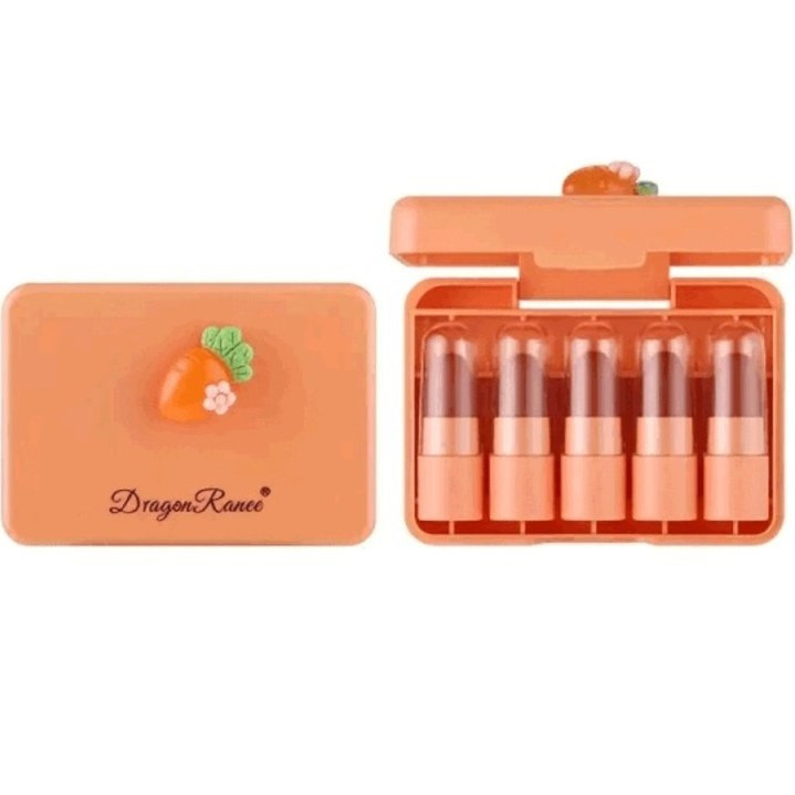 رژ لب جامد دراگون رانی مدل هویج بسته 5 عددی