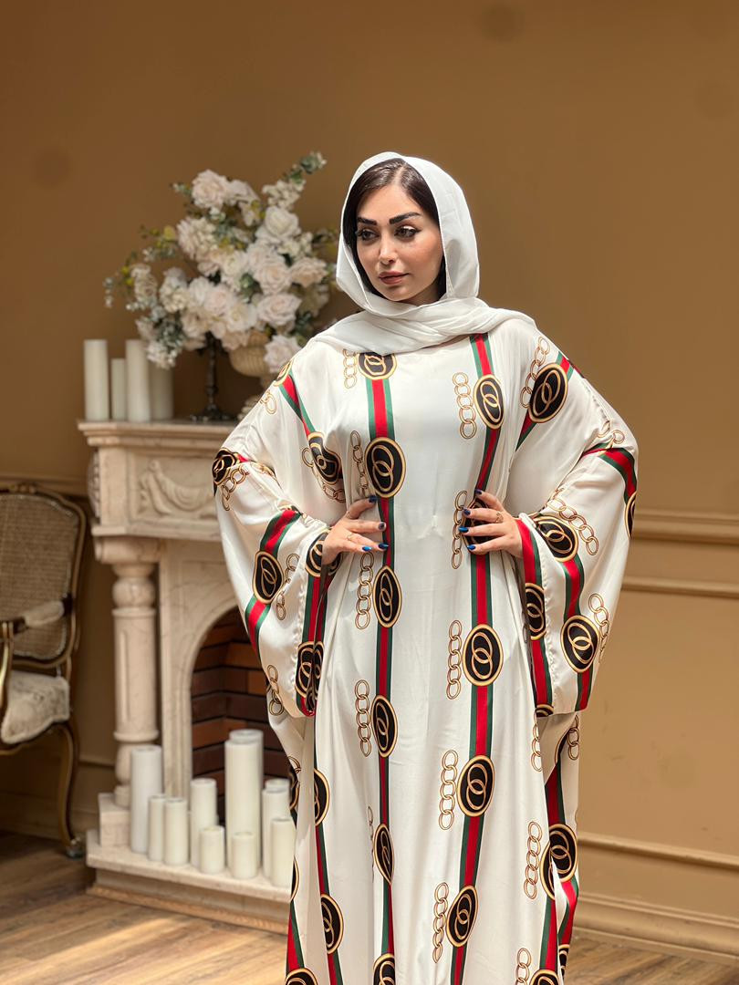 کفتان اماراتی پارچه ساتن ابریشم